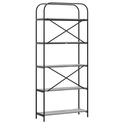 Bookshelf Grey Sonoma 80 x 30 x 183 cm Engineered wood