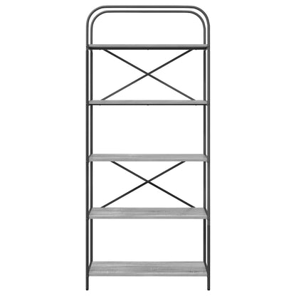 Bookshelf Grey Sonoma 80 x 30 x 183 cm Engineered wood