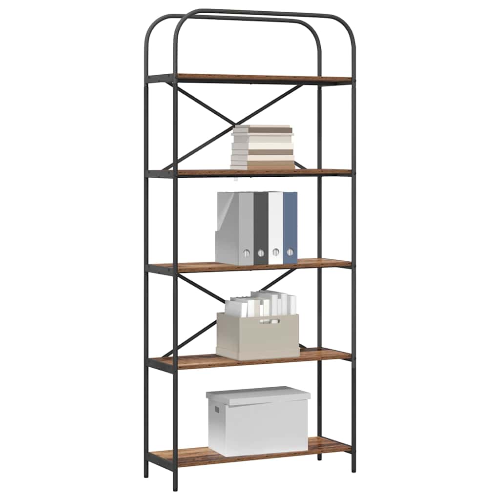 Bookshelf Old Wood 80 x 30 x 183 cm Engineered wood