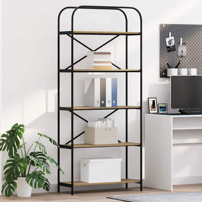 Bookshelf Artisan Oak 80 x 30 x 183 cm Engineered wood