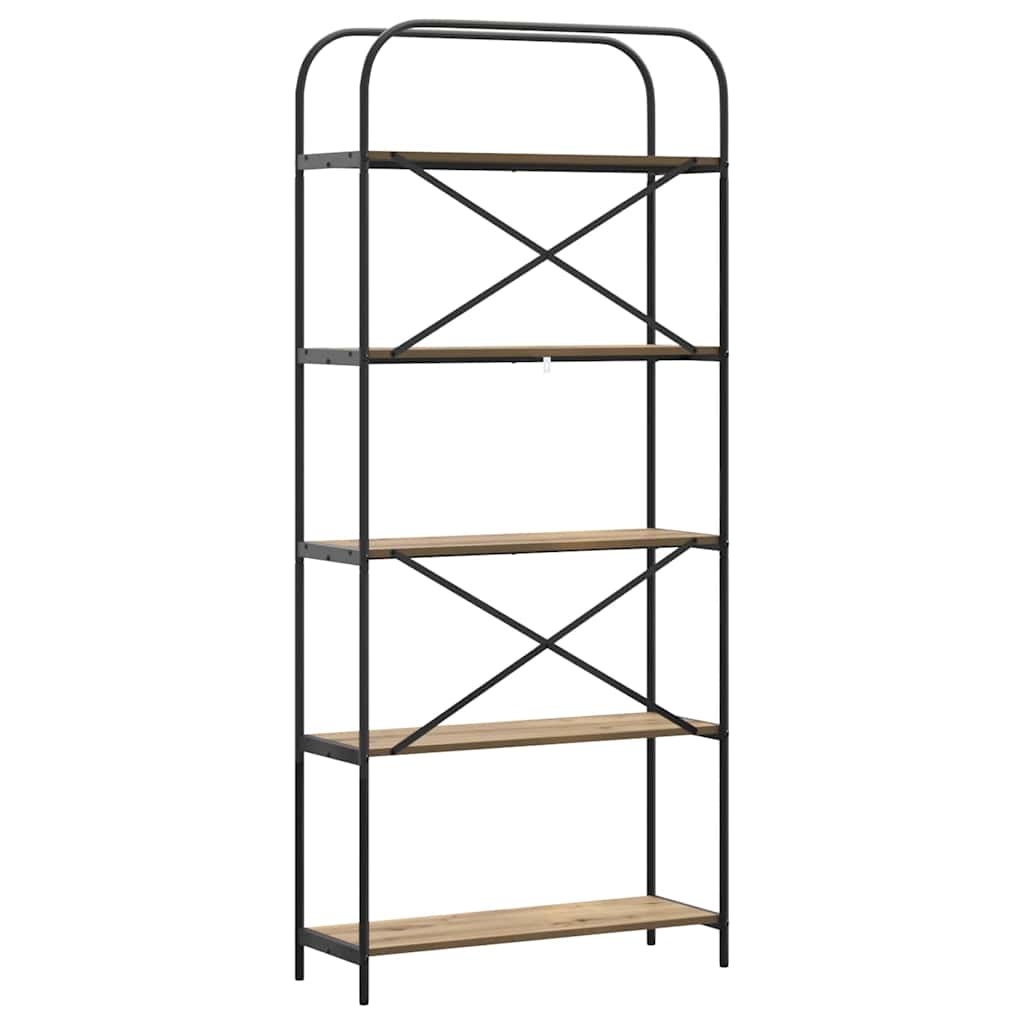 Bookshelf Artisan Oak 80 x 30 x 183 cm Engineered wood