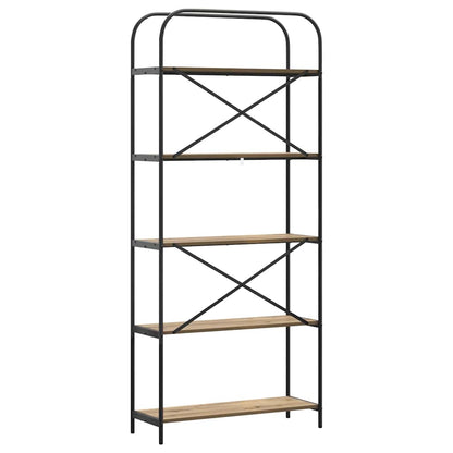 Bookshelf Artisan Oak 80 x 30 x 183 cm Engineered wood