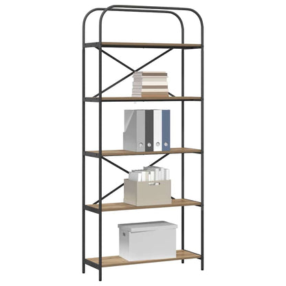 Bookshelf Artisan Oak 80 x 30 x 183 cm Engineered wood