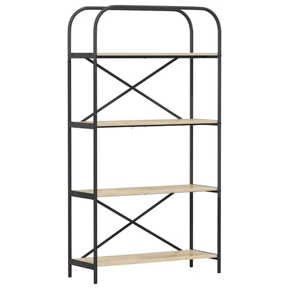 Bookshelf Sonoma Oak 80 x 30 x 146 cm Engineered wood