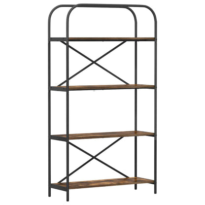 Bookshelf Smoked Oak 80 x 30 x 146 cm Engineered wood