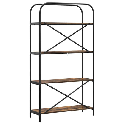 Bookshelf Smoked Oak 80 x 30 x 146 cm Engineered wood