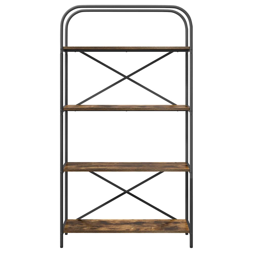 Bookshelf Smoked Oak 80 x 30 x 146 cm Engineered wood