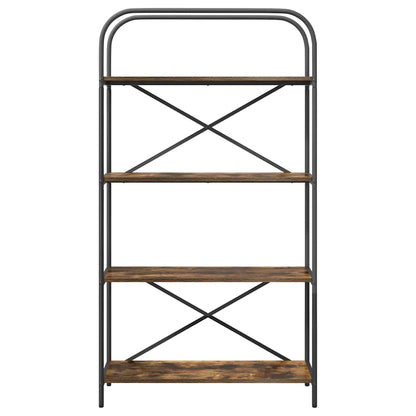 Bookshelf Smoked Oak 80 x 30 x 146 cm Engineered wood