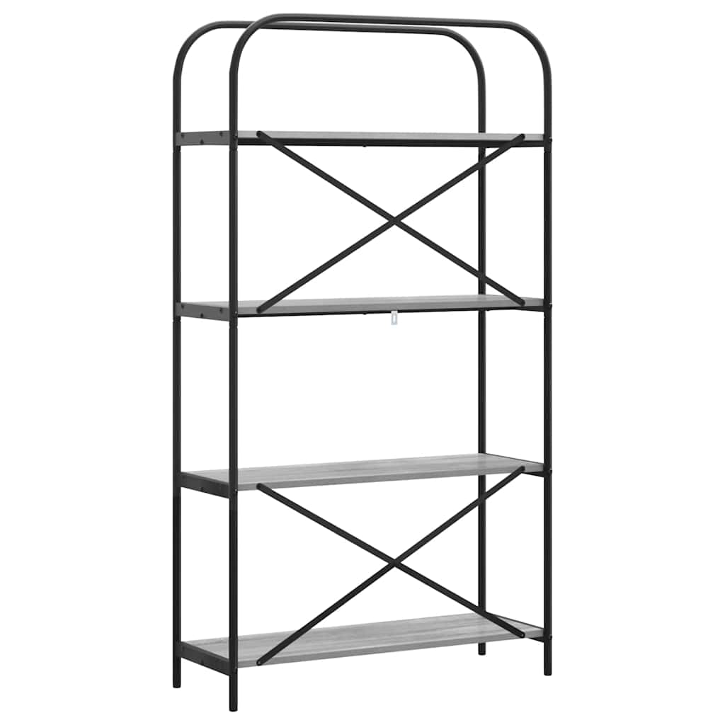 Bookshelf Grey Sonoma 80 x 30 x 146 cm Engineered wood