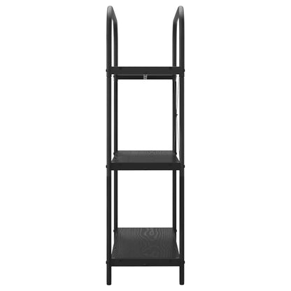 Bookshelf Black Oak 80 x 30 x 109 cm Engineered wood