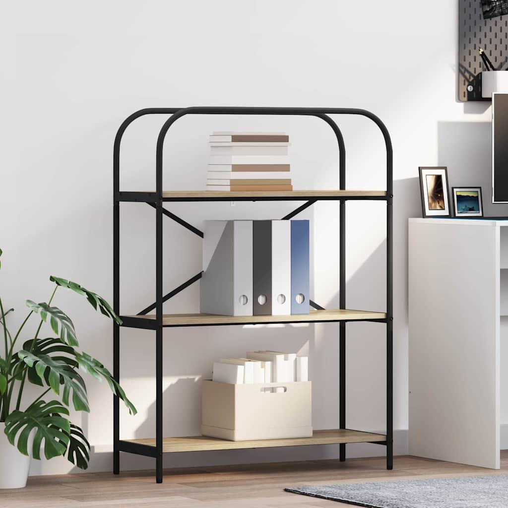 Bookshelf Sonoma Oak 80 x 30 x 109 cm Engineered wood