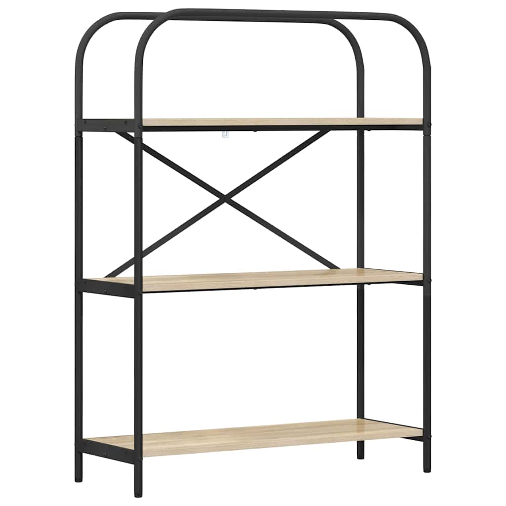 Bookshelf Sonoma Oak 80 x 30 x 109 cm Engineered wood