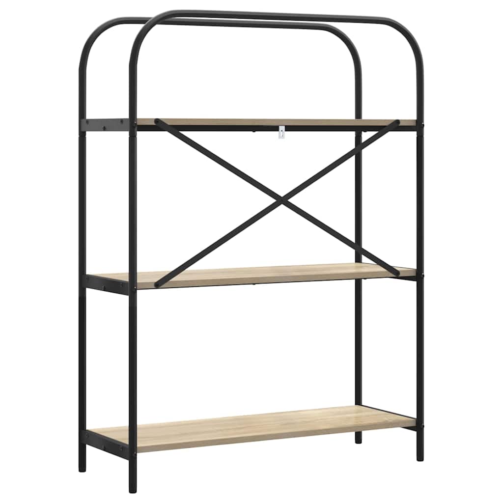 Bookshelf Sonoma Oak 80 x 30 x 109 cm Engineered wood