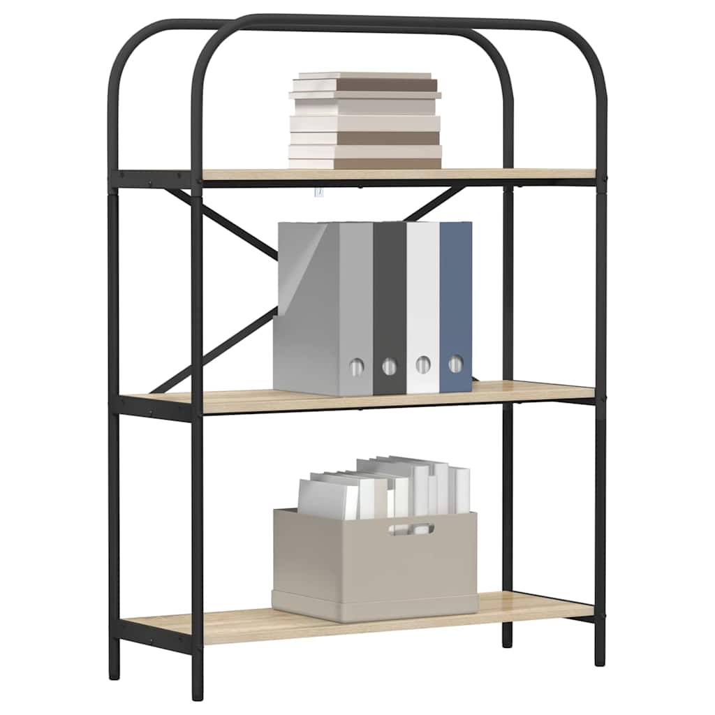 Bookshelf Sonoma Oak 80 x 30 x 109 cm Engineered wood