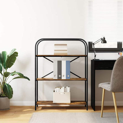 Bookshelf Smoked Oak 80 x 30 x 109 cm Engineered wood