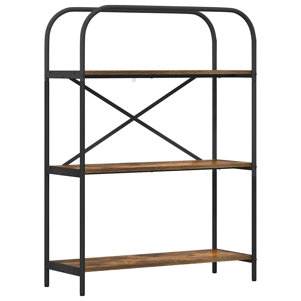 Bookshelf Smoked Oak 80 x 30 x 109 cm Engineered wood