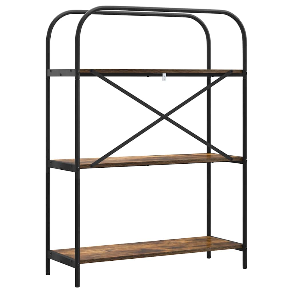 Bookshelf Smoked Oak 80 x 30 x 109 cm Engineered wood