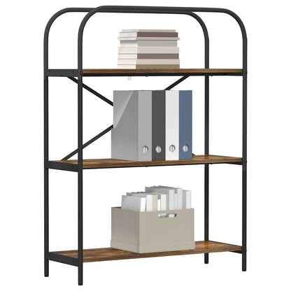 Bookshelf Smoked Oak 80 x 30 x 109 cm Engineered wood