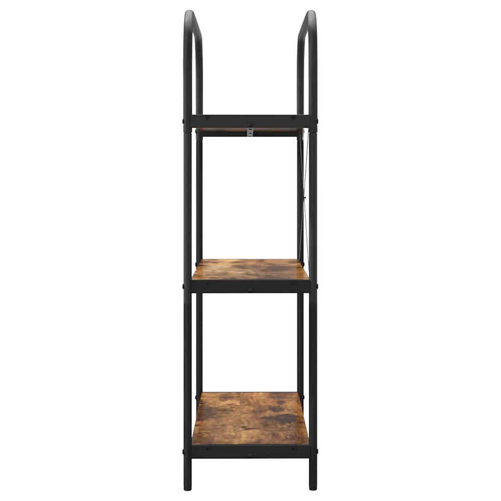 Bookshelf Smoked Oak 80 x 30 x 109 cm Engineered wood