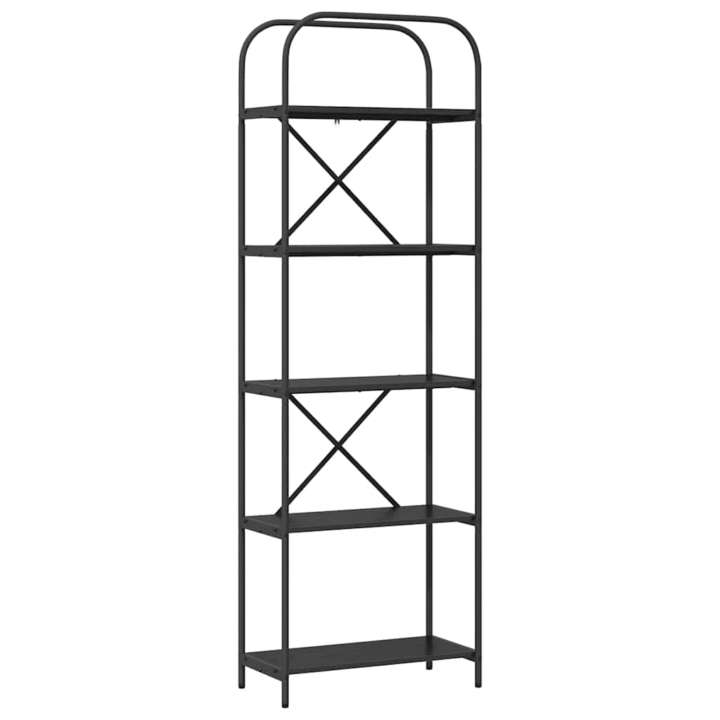 Bookshelf Black Oak 60 x 30 x 183 cm Engineered wood