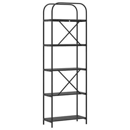 Bookshelf Black Oak 60 x 30 x 183 cm Engineered wood