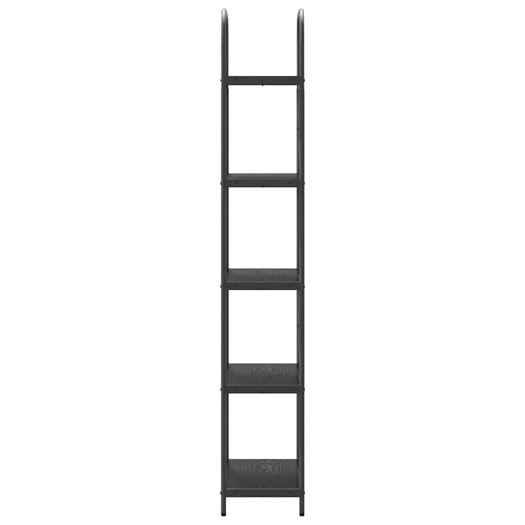 Bookshelf Black Oak 60 x 30 x 183 cm Engineered wood