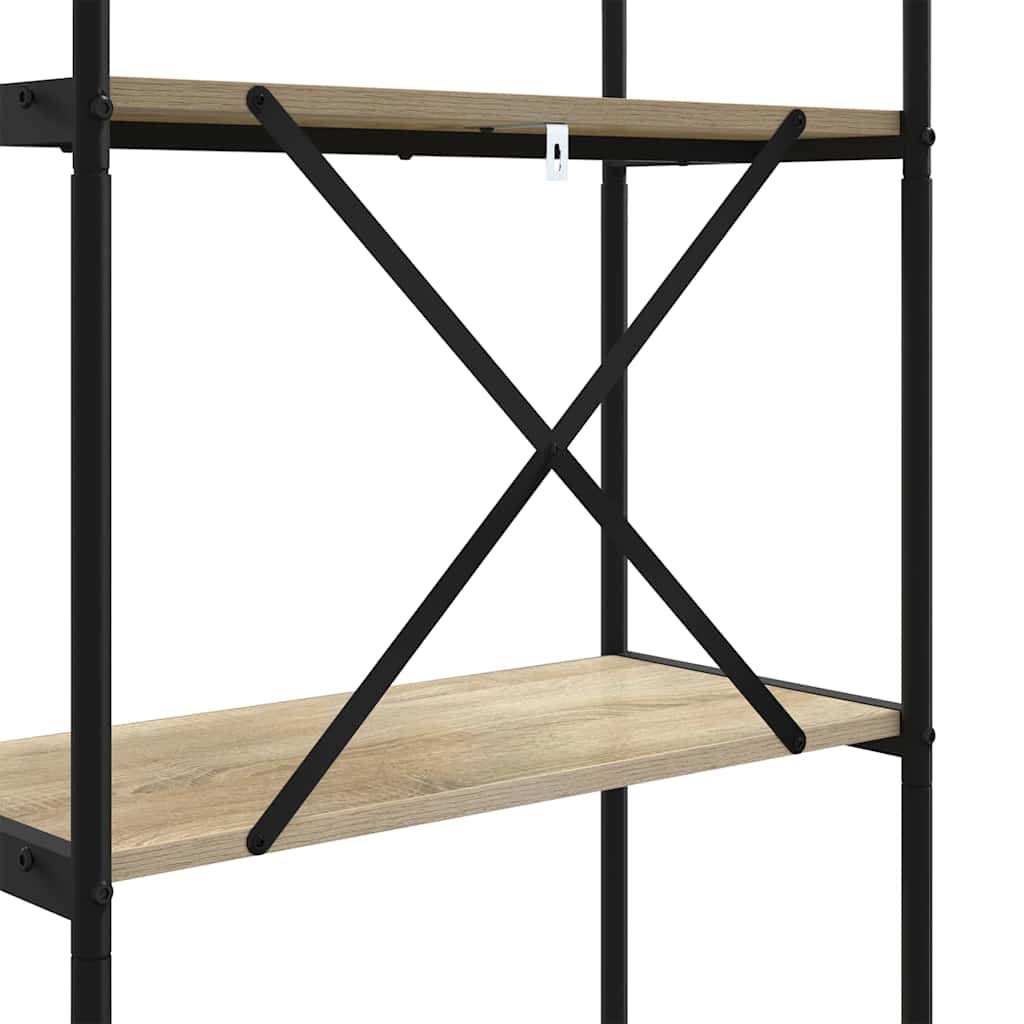 Bookshelf Sonoma Oak 60 x 30 x 183 cm Engineered wood