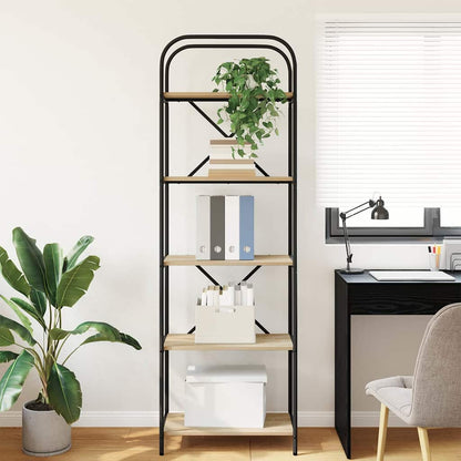 Bookshelf Sonoma Oak 60 x 30 x 183 cm Engineered wood