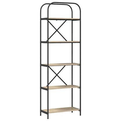 Bookshelf Sonoma Oak 60 x 30 x 183 cm Engineered wood