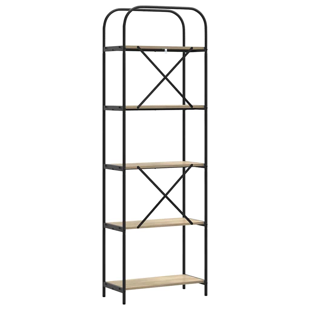 Bookshelf Sonoma Oak 60 x 30 x 183 cm Engineered wood