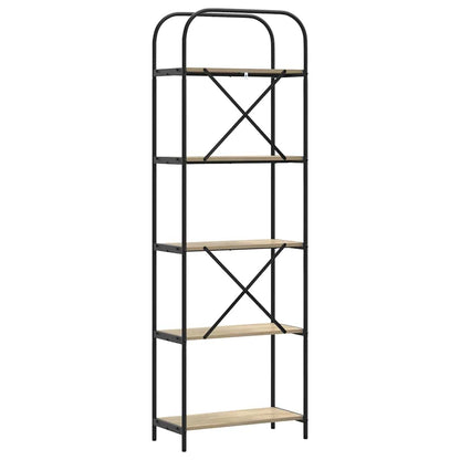 Bookshelf Sonoma Oak 60 x 30 x 183 cm Engineered wood