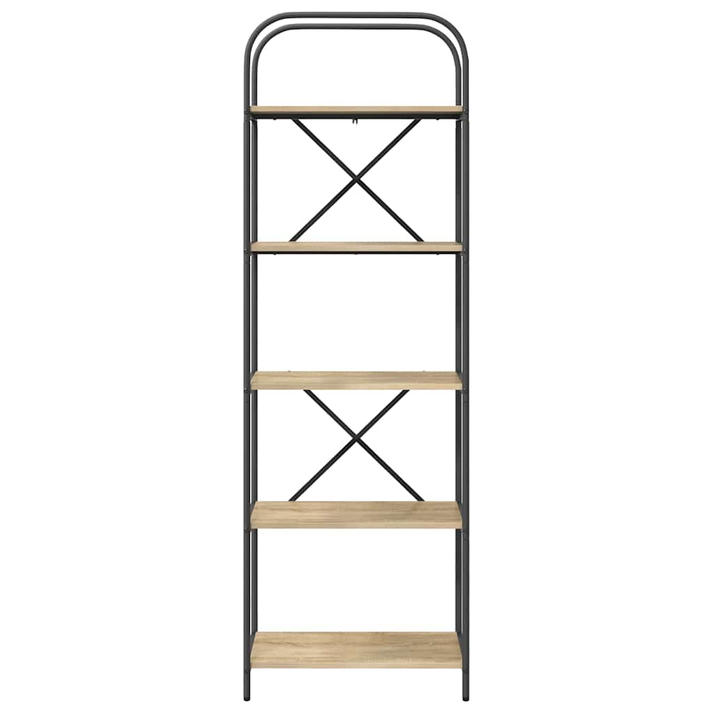 Bookshelf Sonoma Oak 60 x 30 x 183 cm Engineered wood