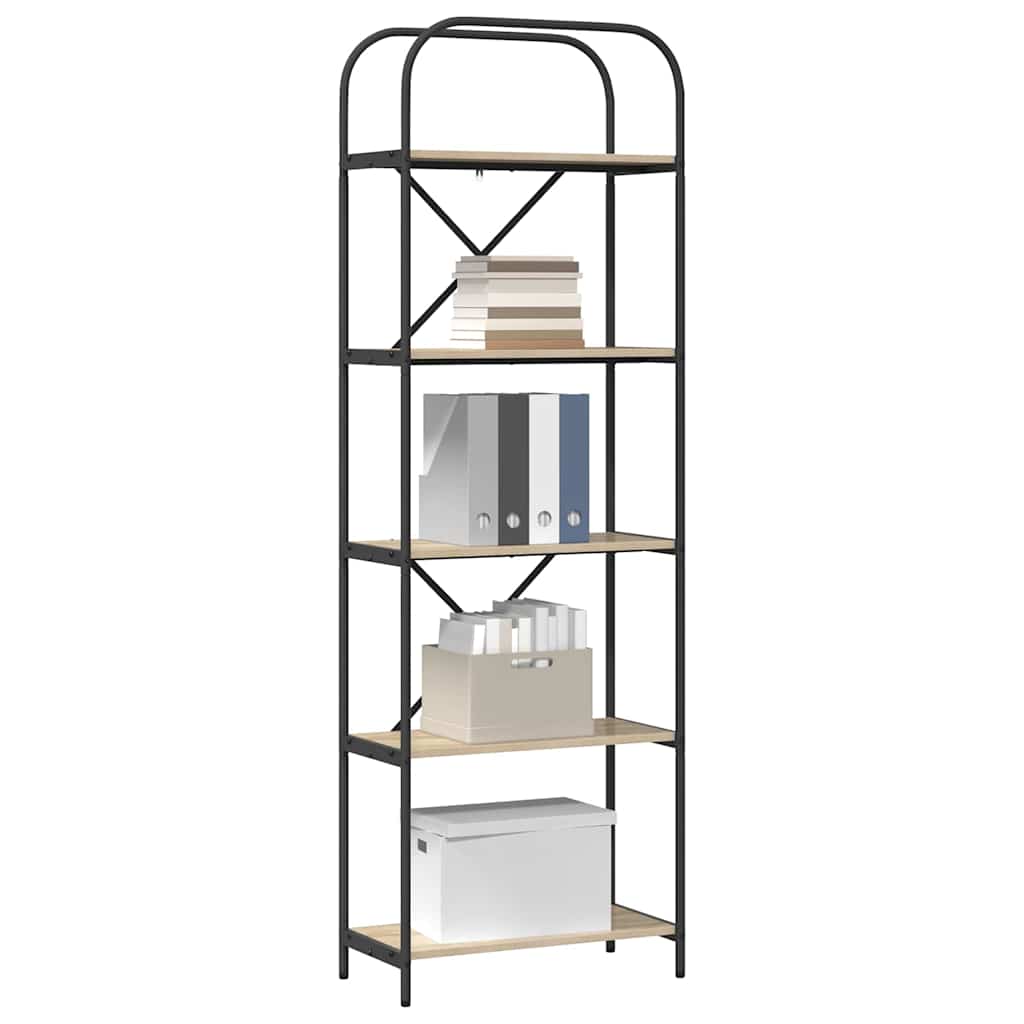 Bookshelf Sonoma Oak 60 x 30 x 183 cm Engineered wood