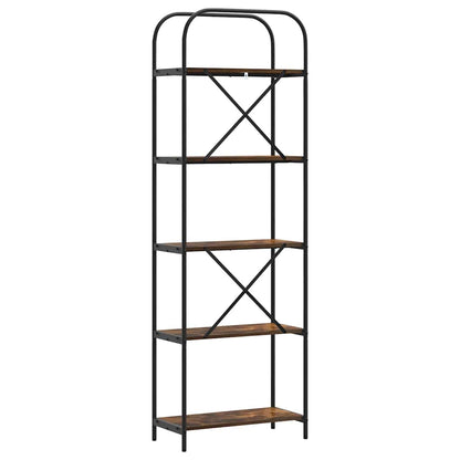 Bookshelf Smoked Oak 60 x 30 x 183 cm Engineered wood