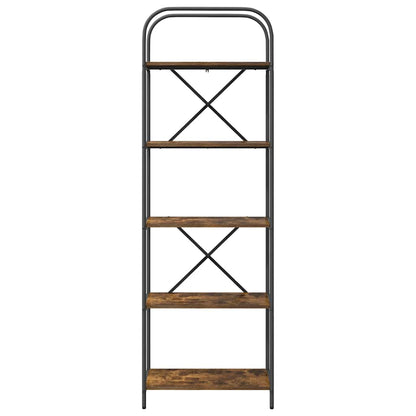 Bookshelf Smoked Oak 60 x 30 x 183 cm Engineered wood