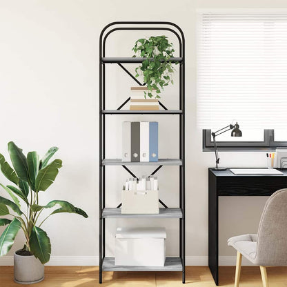 Bookshelf Grey Sonoma 60 x 30 x 183 cm Engineered wood