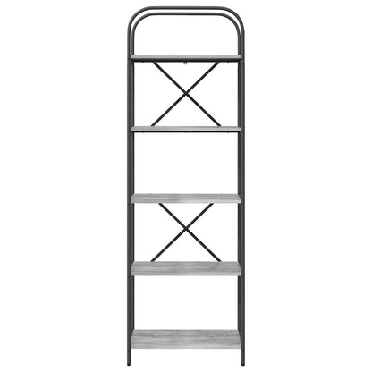 Bookshelf Grey Sonoma 60 x 30 x 183 cm Engineered wood