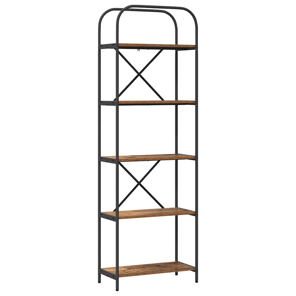 Bookshelf Old Wood 60 x 30 x 183 cm Engineered wood