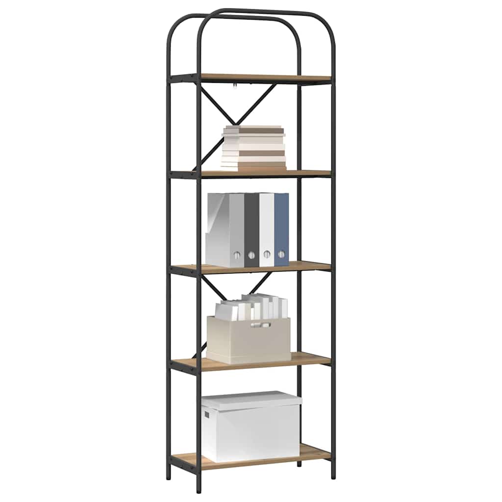 Bookshelf Artisan Oak 60 x 30 x 183 cm Engineered wood