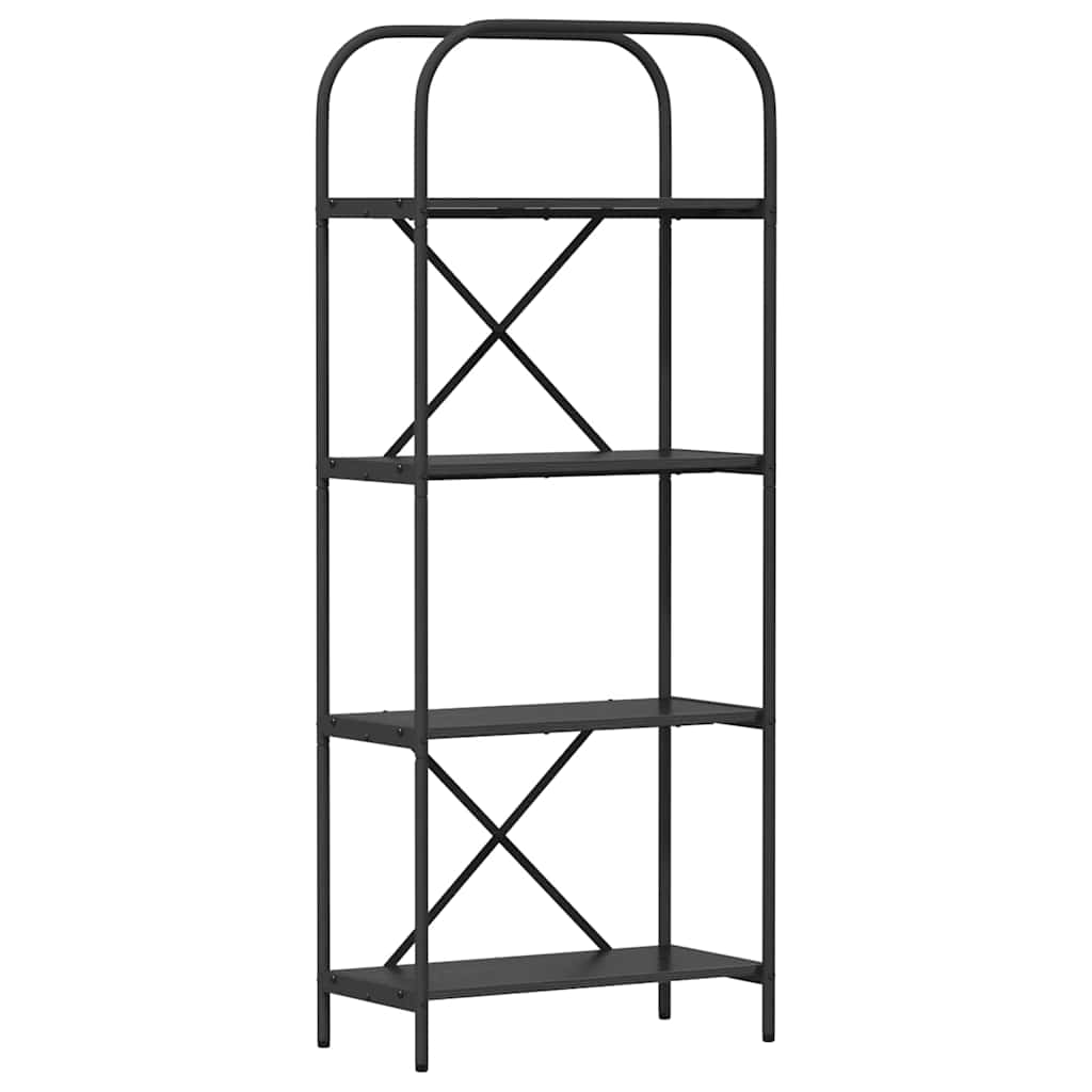 Bookshelf Black Oak 60 x 30 x 146 cm Engineered wood