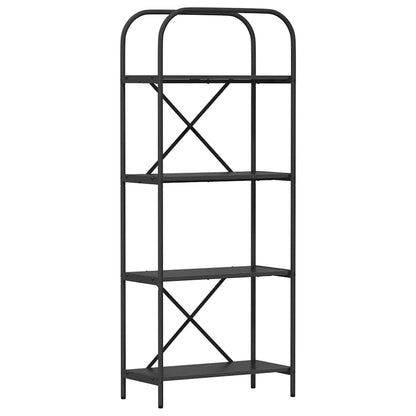 Bookshelf Black Oak 60 x 30 x 146 cm Engineered wood