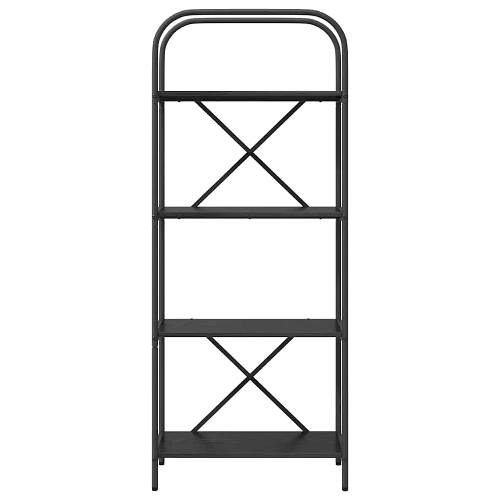 Bookshelf Black Oak 60 x 30 x 146 cm Engineered wood