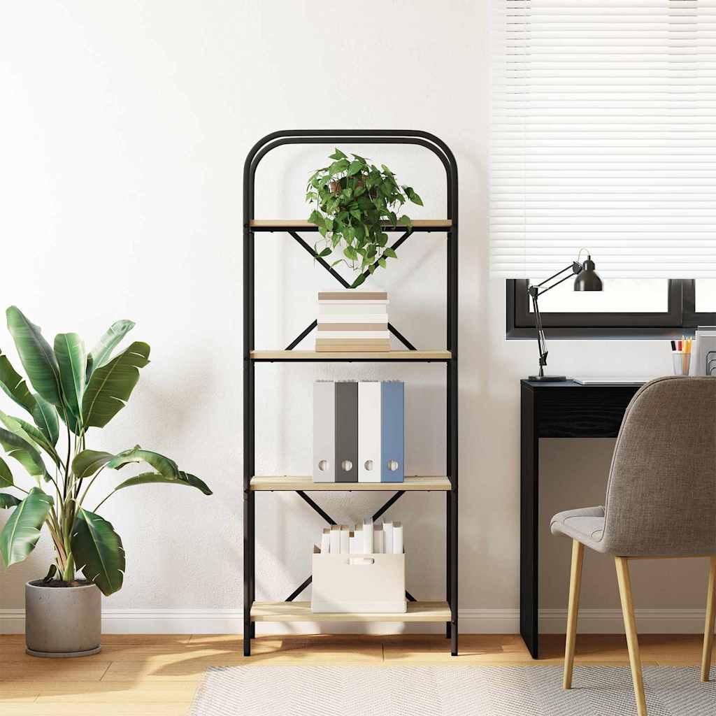 Bookshelf Sonoma Oak 60 x 30 x 146 cm Engineered wood