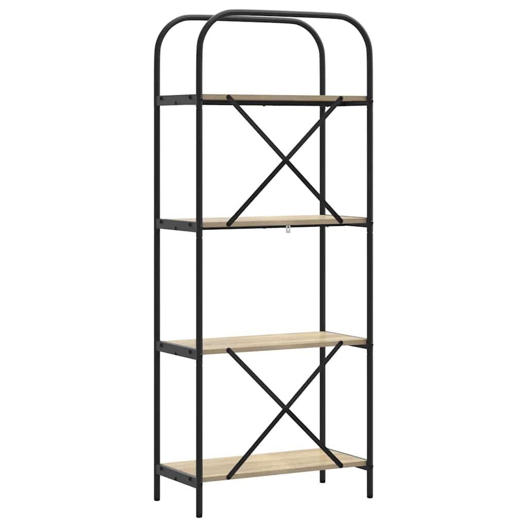 Bookshelf Sonoma Oak 60 x 30 x 146 cm Engineered wood