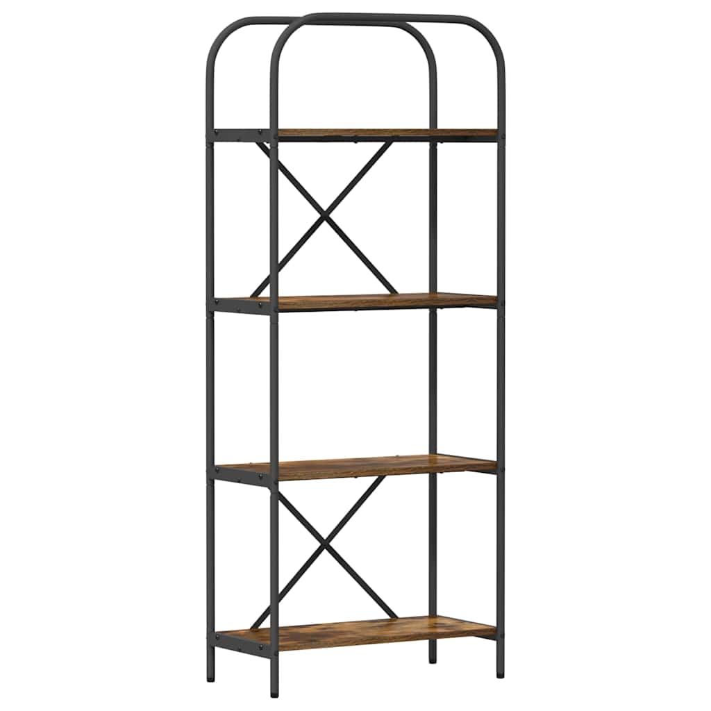 Bookshelf Smoked Oak 60 x 30 x 146 cm Engineered wood