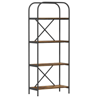 Bookshelf Smoked Oak 60 x 30 x 146 cm Engineered wood