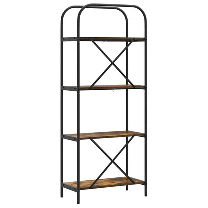 Bookshelf Smoked Oak 60 x 30 x 146 cm Engineered wood