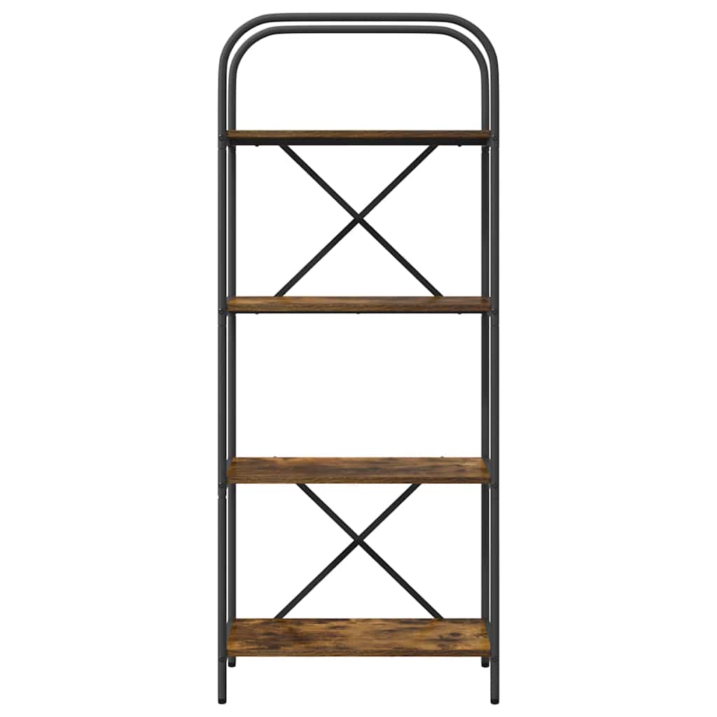 Bookshelf Smoked Oak 60 x 30 x 146 cm Engineered wood