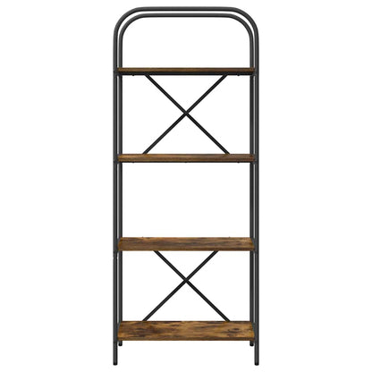 Bookshelf Smoked Oak 60 x 30 x 146 cm Engineered wood