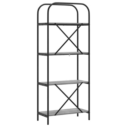 Bookshelf Grey Sonoma 60 x 30 x 146 cm Engineered wood